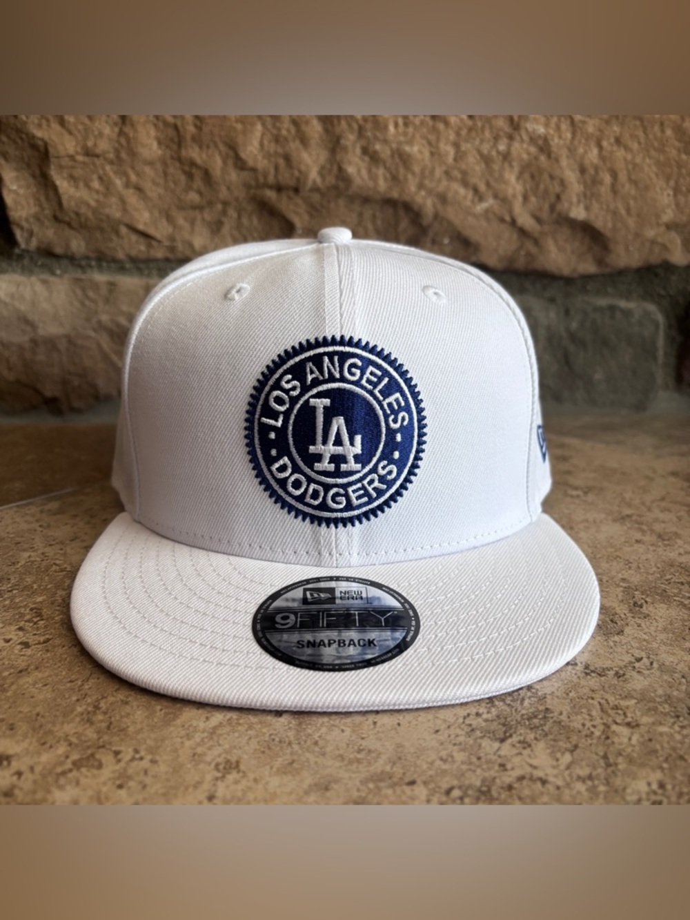 NEW Los Angeles Dodgers White Snapback Hat